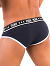 - Push - Premium Cotton Brief - Navy/Wei