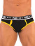 - Push - Premium Cotton Brief - Schwarz/Gelb