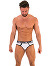 - Push - Premium Cotton Brief - Wei/Schwarz