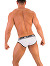 - Push - Premium Cotton Brief - Wei/Schwarz