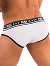 - Push - Premium Cotton Brief - Wei/Schwarz