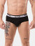 Backless Brief Bottom - Schwarz/Weiss