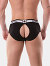 Backless Brief Bottom - Schwarz/Weiss