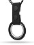 Black Metal Necklace with Cockrings - Black Leather