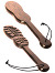 Boot Shaped Heavy Wooden Paddle - braun