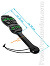 Boot Shaped Heavy Wooden Paddle - schwarz