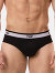 Brief Top - Schwarz/Weiss