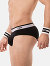 Brief Top - Schwarz/Weiss