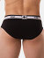 Brief Top - Schwarz/Weiss