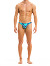 Camo Low Cut Brief - Aqua