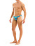 Camo Low Cut Brief - Aqua