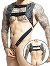 DNGEON Top Cockring Harness - Grau