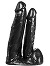 Doppeldildo Dildorama 515 line 8+9 inch - Black