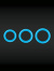 Firefly - Glow in the Dark Cockring Blue - Large