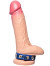 Hard Power Leder Penisring verstellbar - blau
