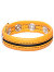 Hard Power Leder Penisring verstellbar - gelb