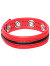 Hard Power Leder Penisring verstellbar - rot