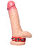 Hard Power Leder Penisring verstellbar - rot