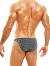 King Cheetah Low Cut Brief - Gun Metal