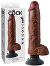 King Cock - 10 inch Cock with Balls Braun - B-Ware