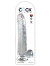 King Cock - 11 inch with Balls Clear