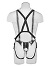 King Cock - 12 inch Hollow Strap-On Suspender System Schwarz