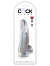 King Cock - 7.5 inch with Balls Clear