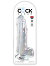 King Cock - 9 inch with Balls Clear