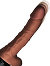 King Cock Plus - 7.5 inch Thrusting Cock with Balls Brown