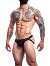 Lace Hybrid Jockstrap Schwarz