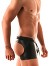 Latex Bottomless Boxer - Schwarz