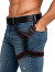 Leg Harness - Red Leather