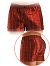 Metallic Loose Fit Boxer - Rot