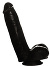 Penis Dildo Push Black 6.3 inch with Suction Cup