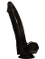 Penis Dildo Push Black 6.7 inch with Suction Cup