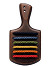 Rainbow Wooden Paddle
