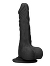 RealRock - Dildo 10 inch mit Hoden - Schwarz