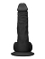 RealRock - Dildo 10 inch mit Hoden - Schwarz