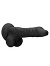 RealRock - Dildo 10 inch mit Hoden - Schwarz