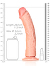 RealRock - Dildo 10 inch ohne Hoden - Curved Ultra Skin