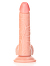 RealRock - Dildo 7 inch mit Hoden - Curved Ultra Skin