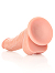 RealRock - Dildo 7 inch mit Hoden - Curved Ultra Skin