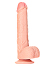 RealRock - Dildo 7 inch mit Hoden - Straight Ultra Skin