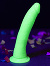 RealRock - Dildo 7 inch ohne Hoden - Glow in the Dark