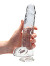 RealRock - Dildo 9 inch mit Hoden - Crystal Clear