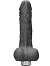 RealRock - Vibrierender Dildo mit Hoden 8 inch - Schwarz