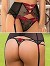 Roza - String Rufina Schwarz-Rot