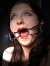 Spider Mouth Gag mit Lederband