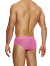 Striped Crochet Classic Brief - Pink