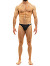 Suede Low Cut Brief - Schwarz